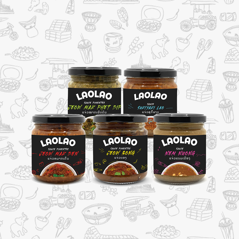 Pack degustation 5 sauces Laotiennes