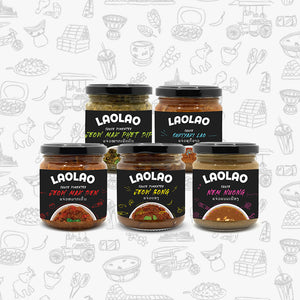Pack degustation 5 sauces Laotiennes